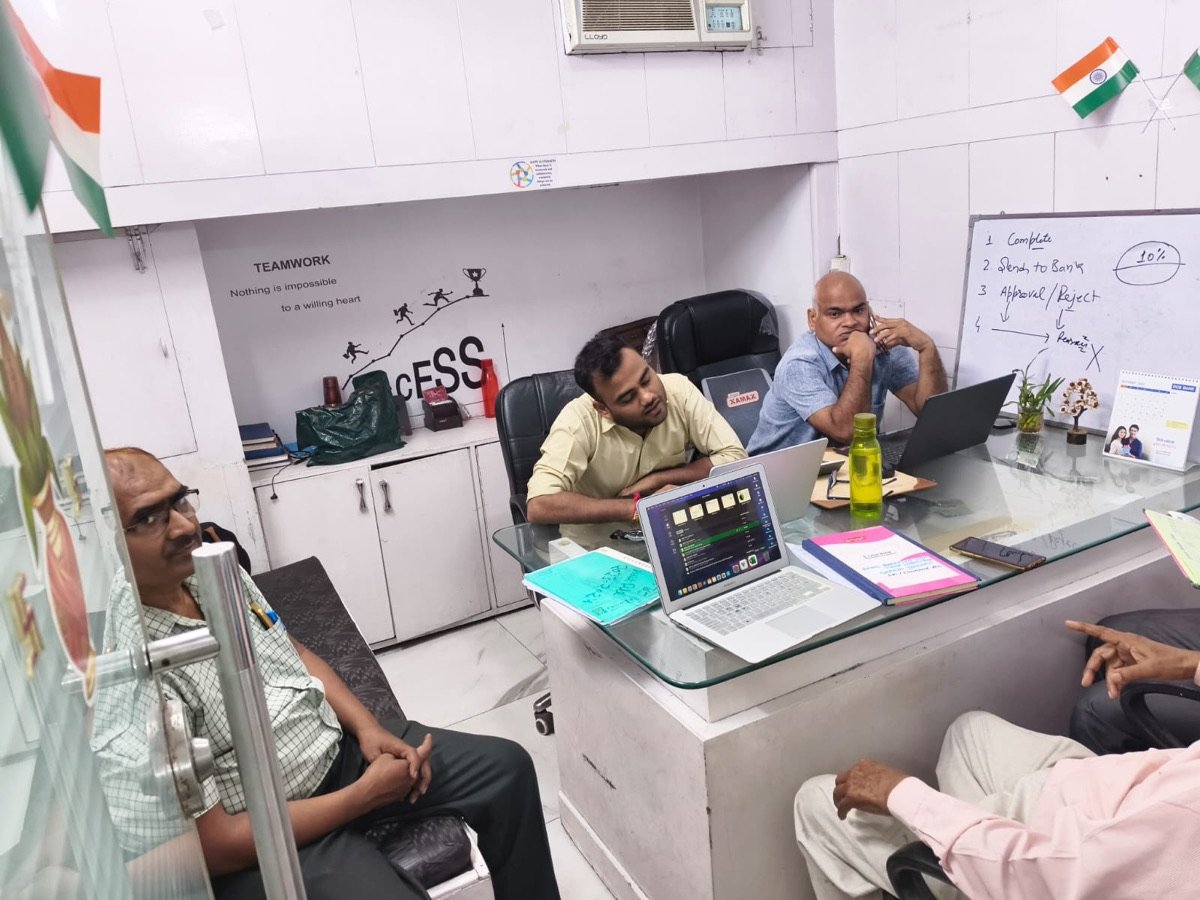 Workstations at the Money Mind Solution office